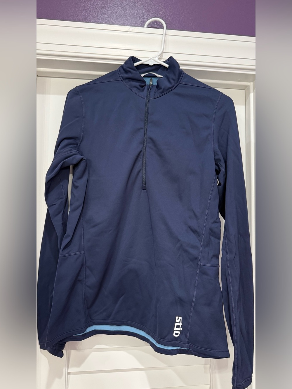 Stio Fremont Stretch Fleece half-zip in Mountain Shadow Blue size L